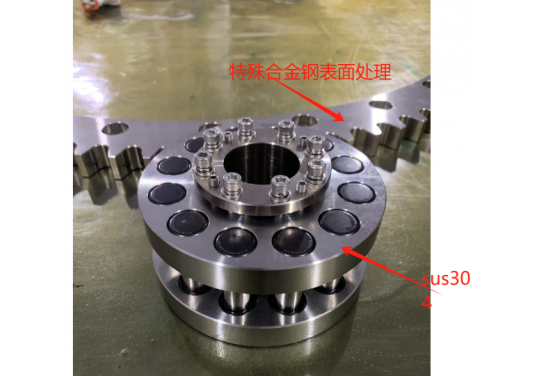 RGD齒圈齒輪是全SUS304不銹鋼材質(zhì)還是其他材質(zhì)？特殊合金鋼表面處理會生銹嗎？硬度多少？